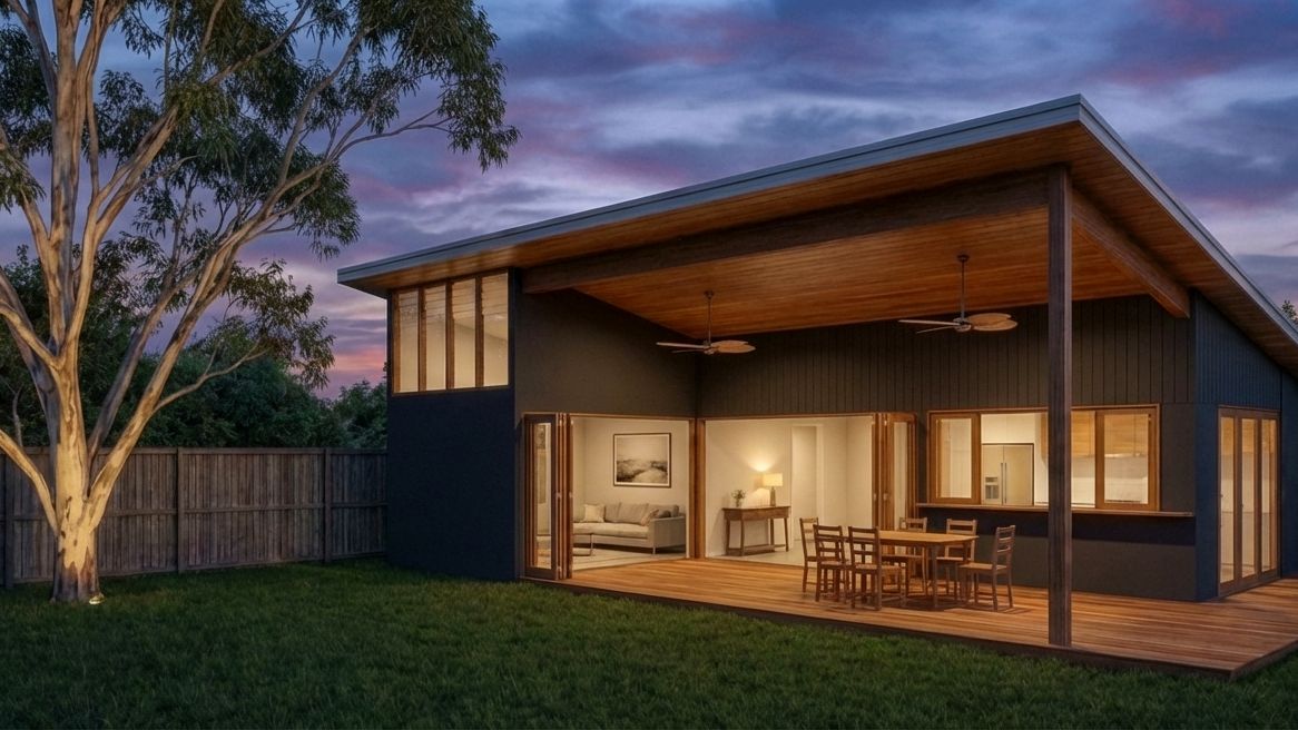 Everglades Studio at dusk, Woy Woy